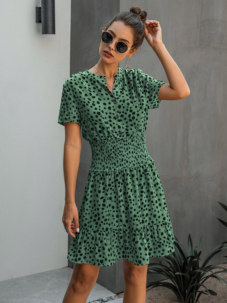 Vestido de leopardo de verano MTS™ | Un divertido vestido vintage para el verano