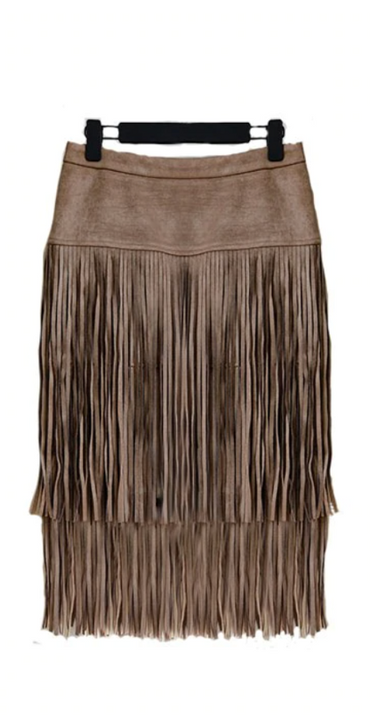 MTS™ Indian Suede Fringe Skirt | THE eye-catcher for summer 2023!