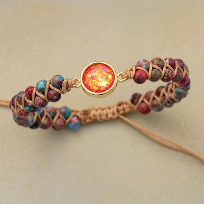 Energy bracelet made of opal elements