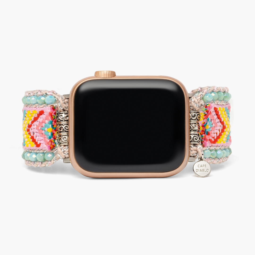 Roze limonade Apple Watch-bandje