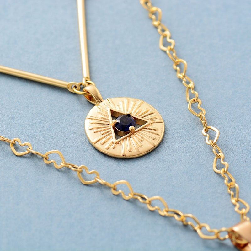 Intense lapis lazuli hartketting