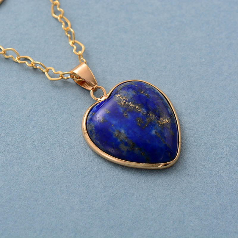 Intense lapis lazuli hartketting