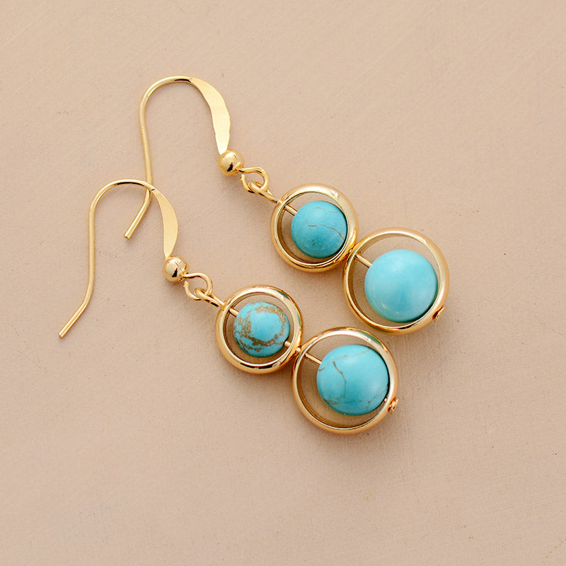 Turquoise hanging earrings