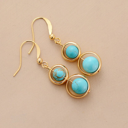 Turquoise hanging earrings