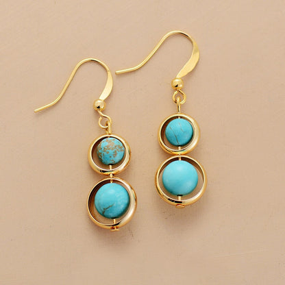 Turquoise hanging earrings