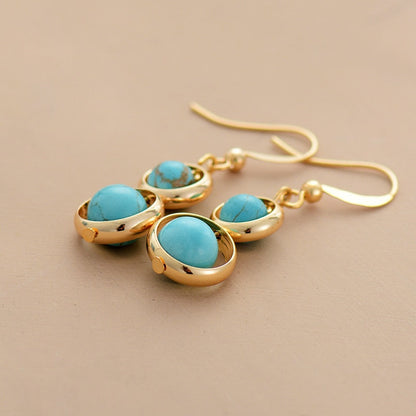 Turquoise hanging earrings