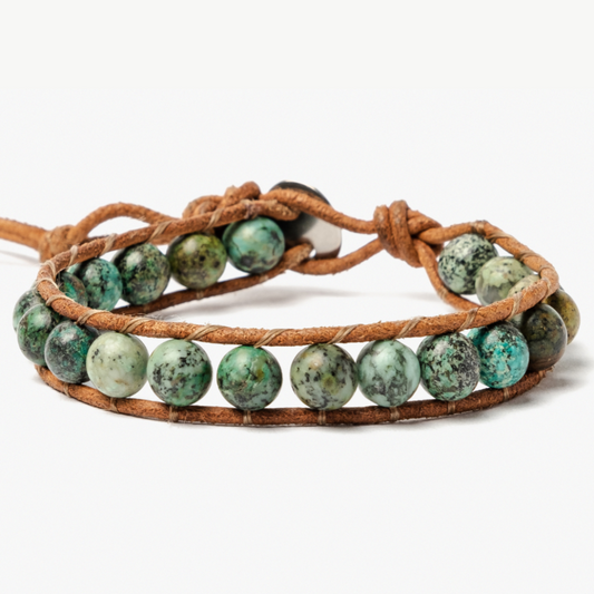 Βραχιόλι Boho Africain Turquoise Homme