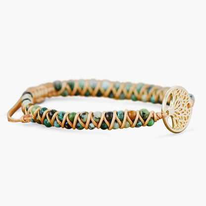 Pulsera Árbol de la Vida Jaspe Africano