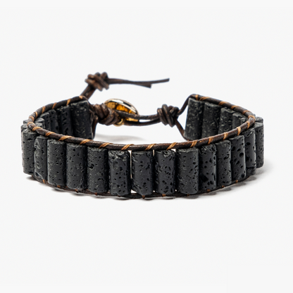 Bracelet pour homme pierre de lave