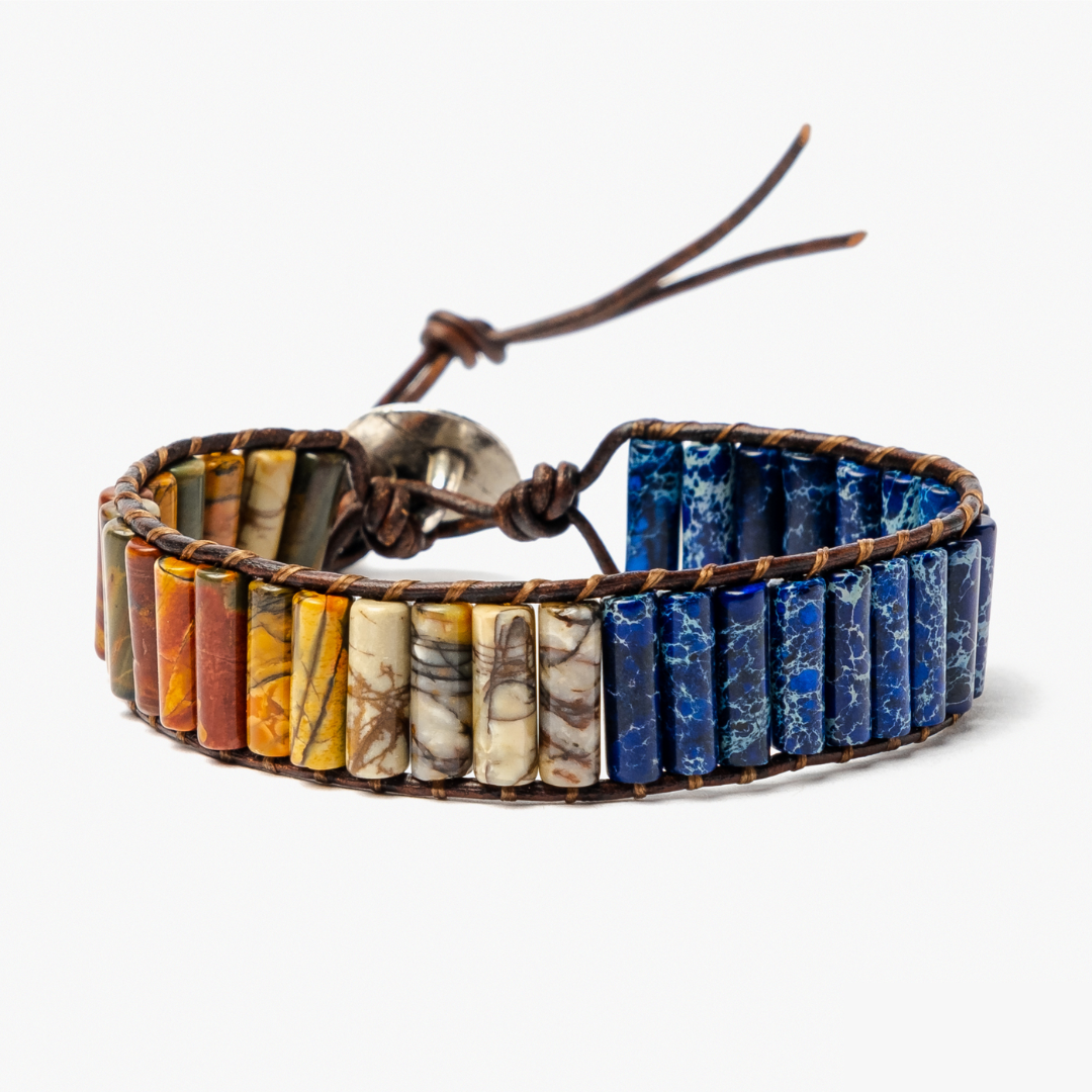 Bracelet guerrier jaspe homme