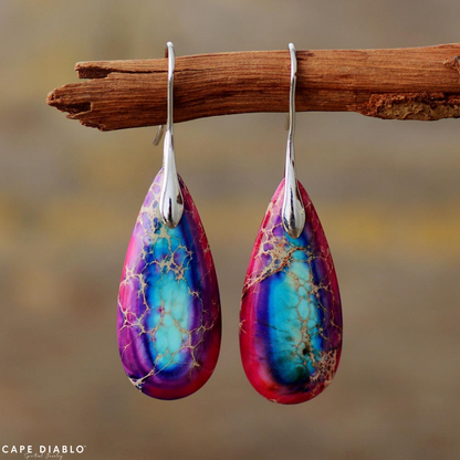 Tibetan Energy Jasper Earrings