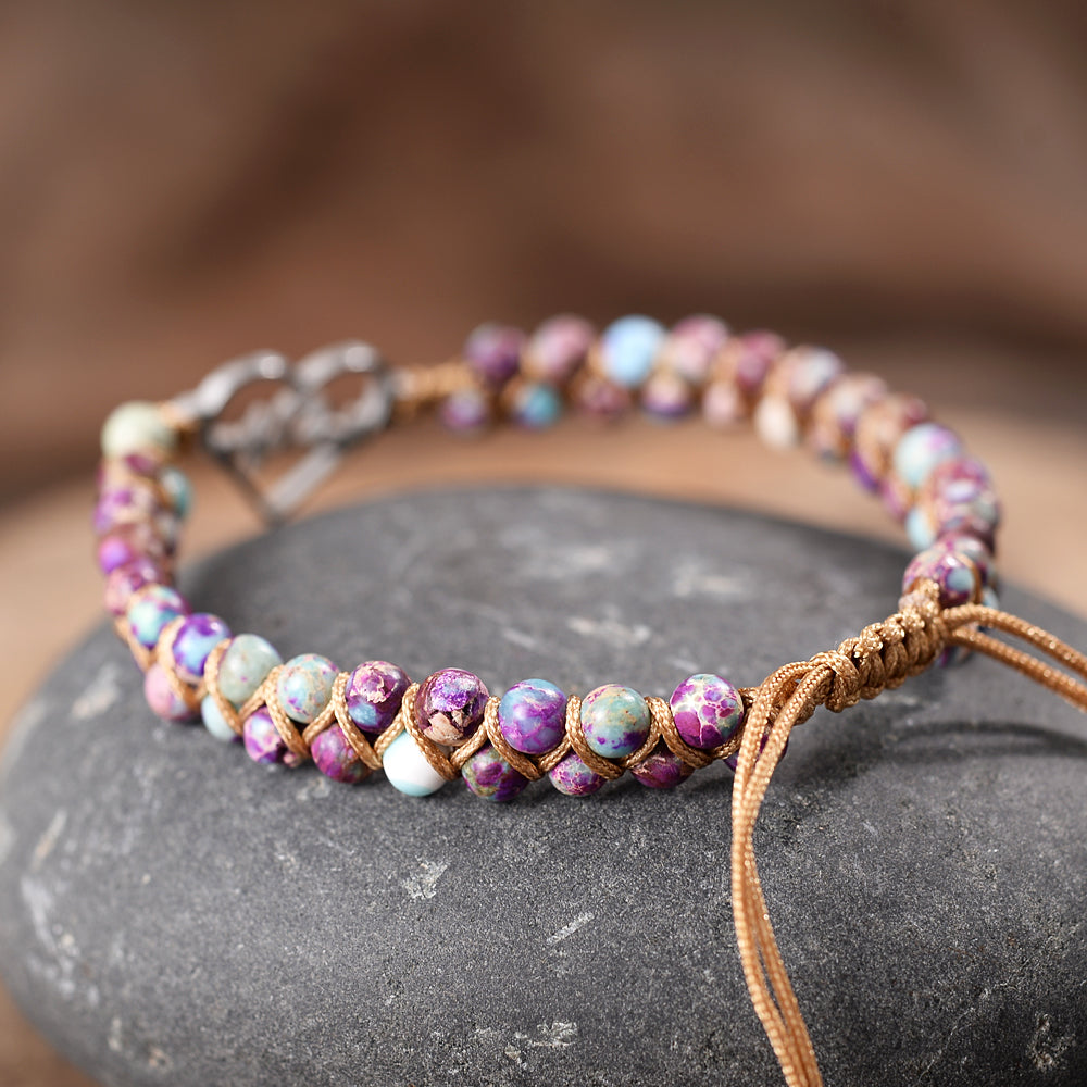 Healing Bracelet with Heartbeat Charm