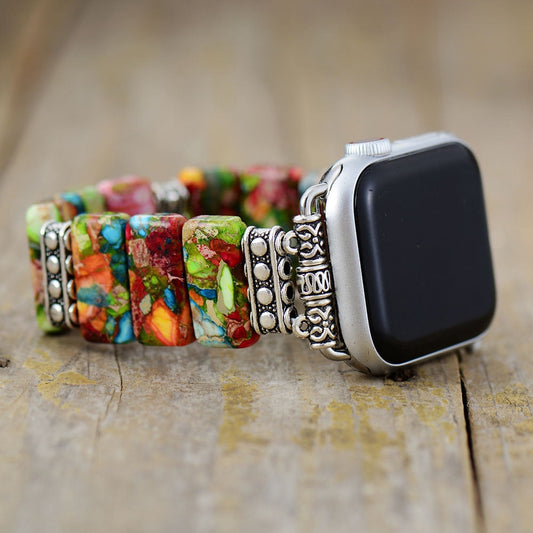 Chic flower stretch Apple Watch strap