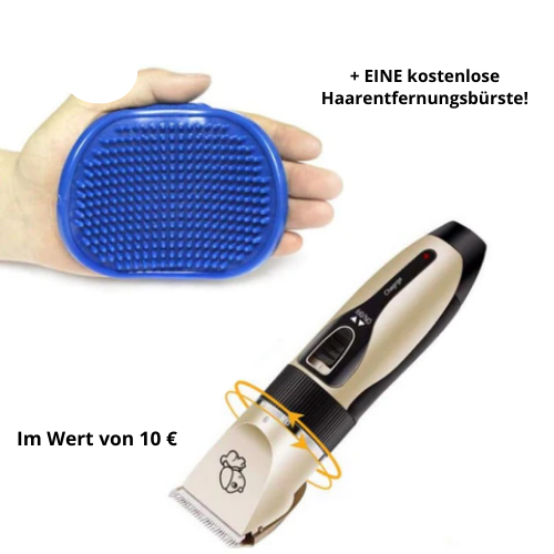 MTS™ PetsCare huisdiertrimmer + GRATIS ontharingsborstel (ter waarde van € 10)