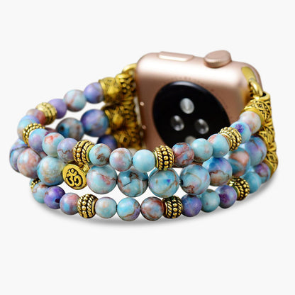 Dehnbares Uhrenarmband für Apple Jasper friedlich