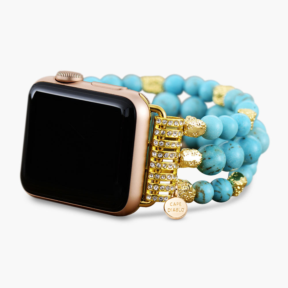 Türkisfarbenes Dream Stretch Apple Watch Armband