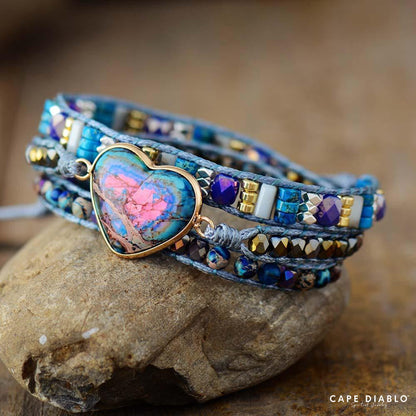 Pulsera Wrap Love Protection Azul