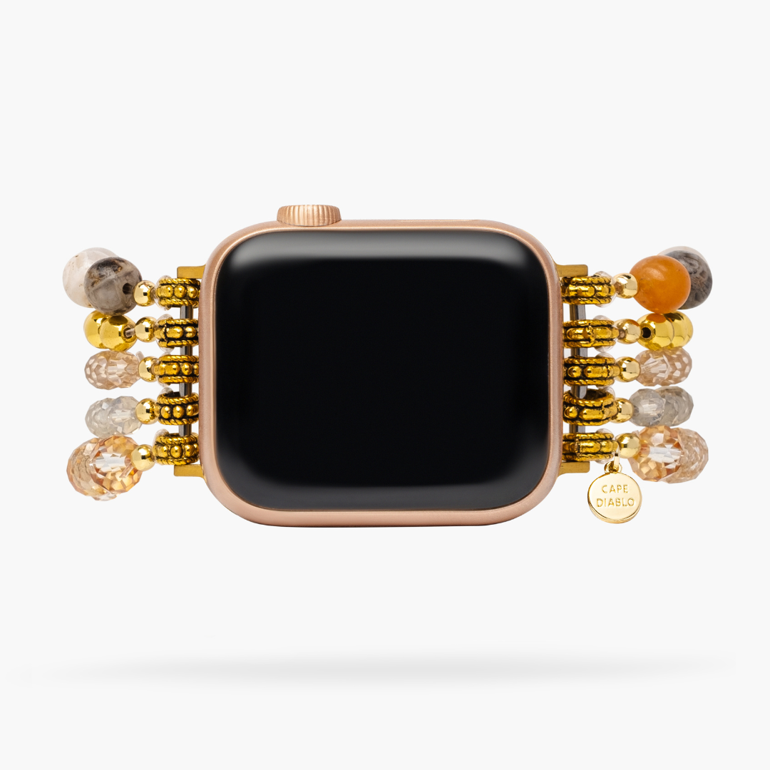 Correa elástica para Apple Watch color champán oscuro