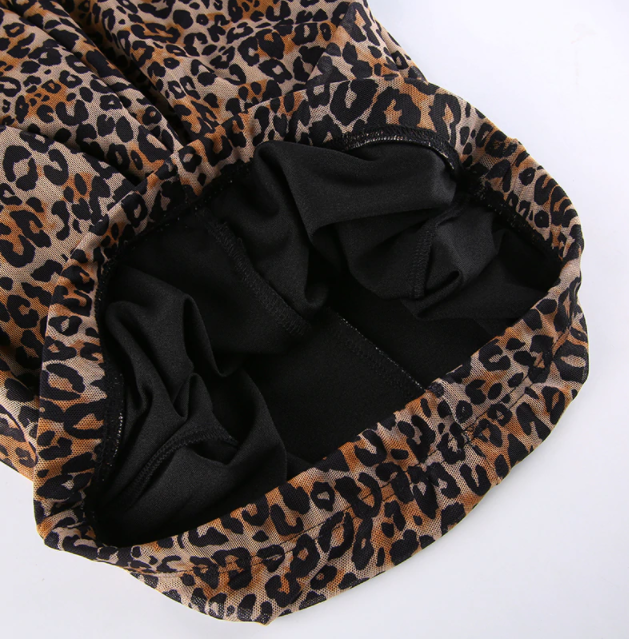 MTS™ leopard print hip flare jeans!