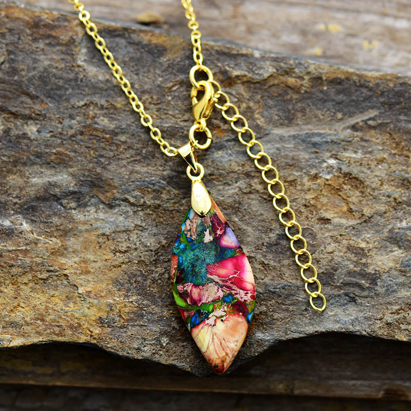 Burgundy Ivy Imperial Jasper Necklace