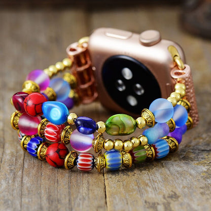 Regal Bohemian Stretch Apple klockarmband, Regal Bohemian Stretch Apple klockarmband