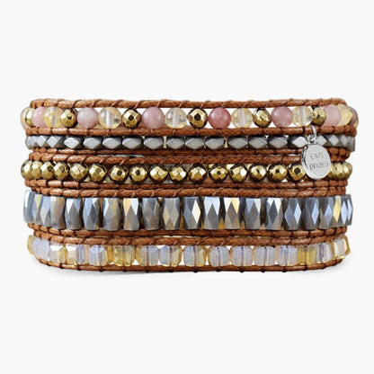 Classic Bohemian Jasper Wrap Bracelet