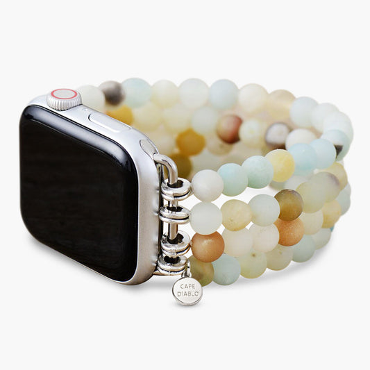 Jasper Amazonite uitbreidbare Apple Watch-band