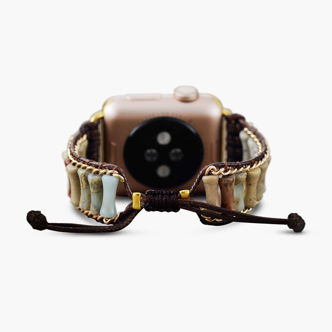 Verfijnde Imperial Jasper Apple Watch-band