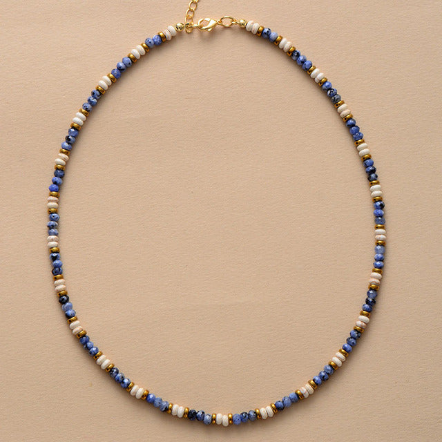 Collier ras de cou Harmony avec perles