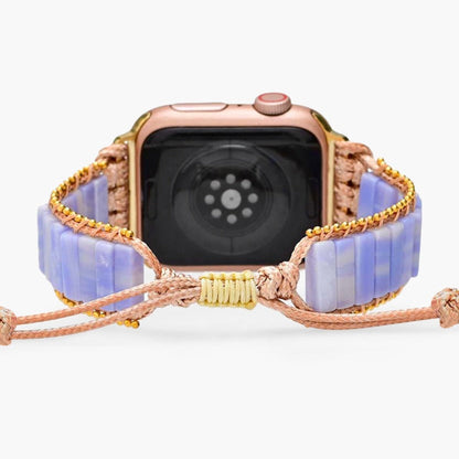 Bracciale Apple Watch in agata prugna