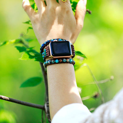 Correa de reloj Apple Jasper en elegante azul