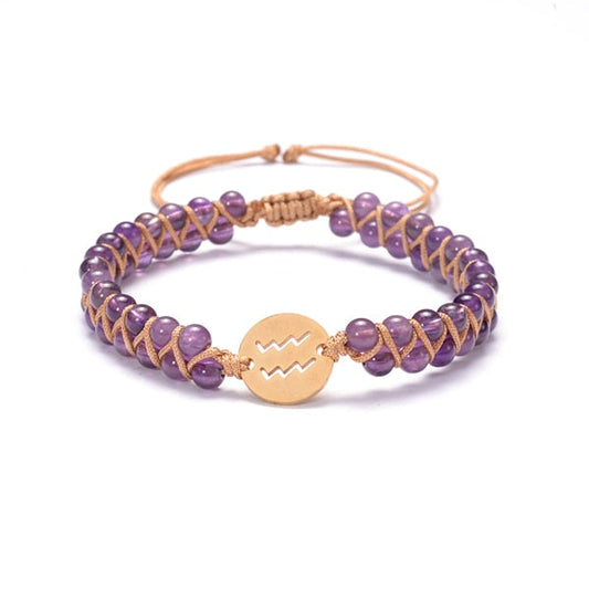 Aquarius zodiac bracelet