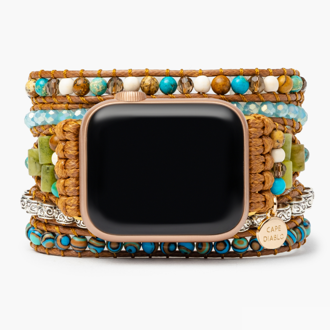 Armband Apple Watch Twisted Ocean Jasper