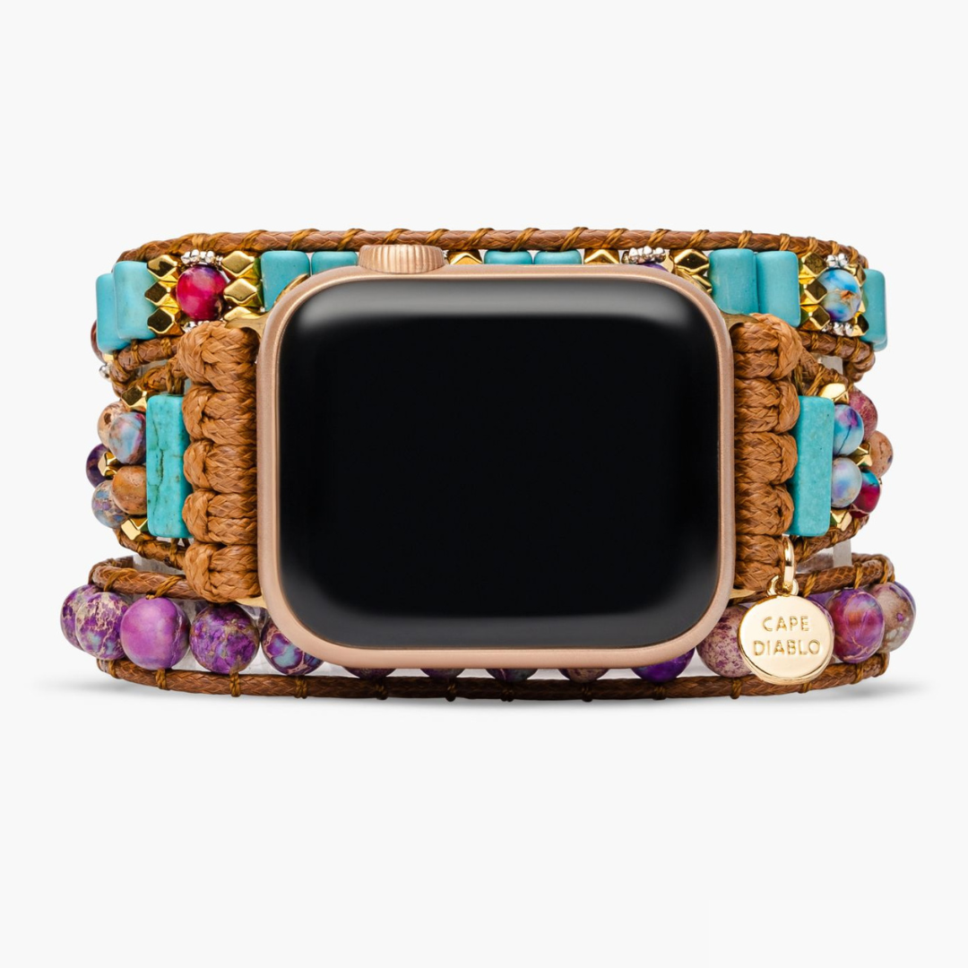 Bracelet chic en jaspe pour l'Apple Watch