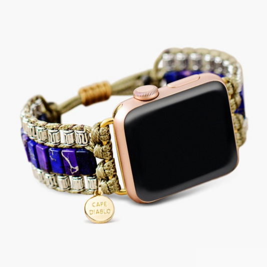 Goddelijke Lapis paarse Apple Watch-armband