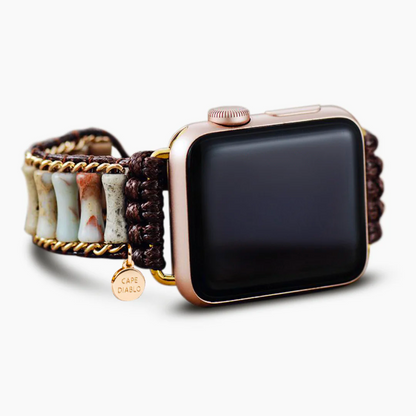 Verfijnde Imperial Jasper Apple Watch-band