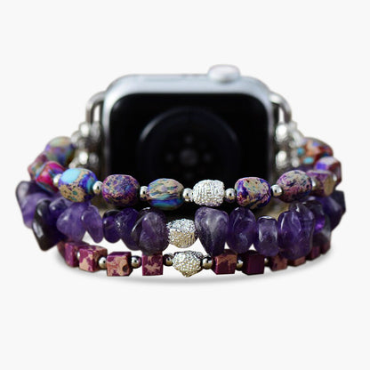 Royal Amethyst Stretch Apple Watch Bracelet