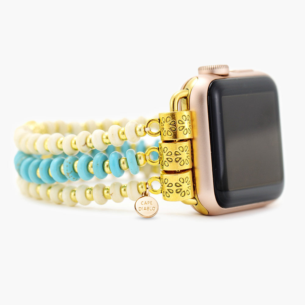 Turquoise Howlite Stretch Apple Watch Band